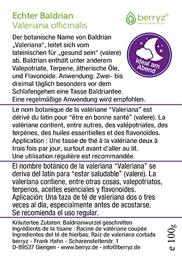 Baldrian Naturklang 100g | Baldrianwurzel Frisch und aromatisch Baldriantee auch als Catnip für Katzen bestens geeignet