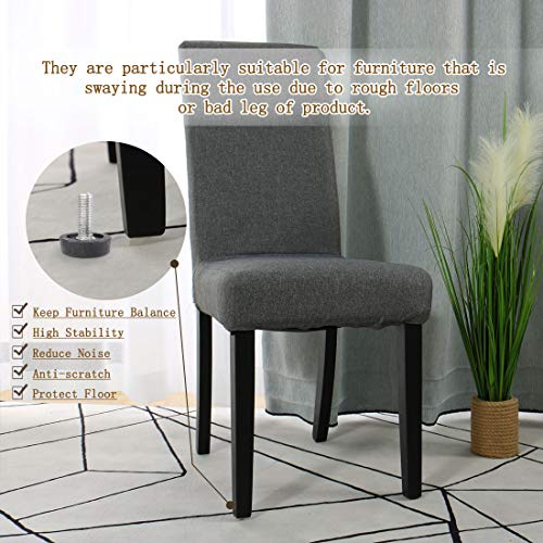 Uxcell 5 Pcs Screw On Type Furniture Leveling Foot Adjuster Black M8 X 20Mm #TOP4