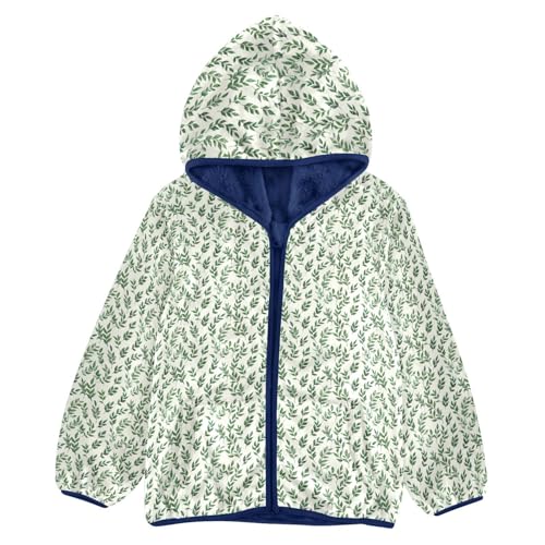 Leaf Boys Fleece Coat,Children's Zip-Up Hoodie Jacket,Baby Warm Fashion Outerwear 3-10T,A113388
