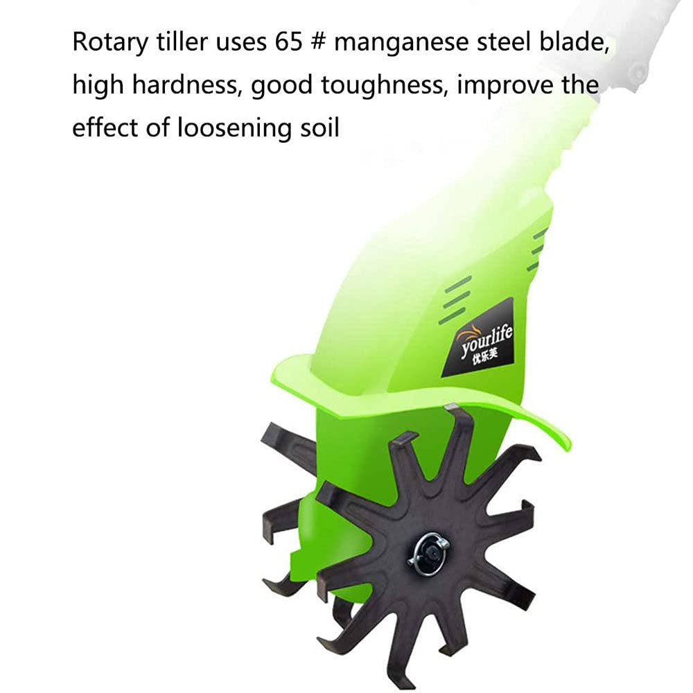 20V Ligero De Mano Inalámbrico Eléctrico con Pilas Máquina De Cultivo De Herramientas De Jardinería De Dientes Delanteros Cultivador con Cargador De Batería Recargable