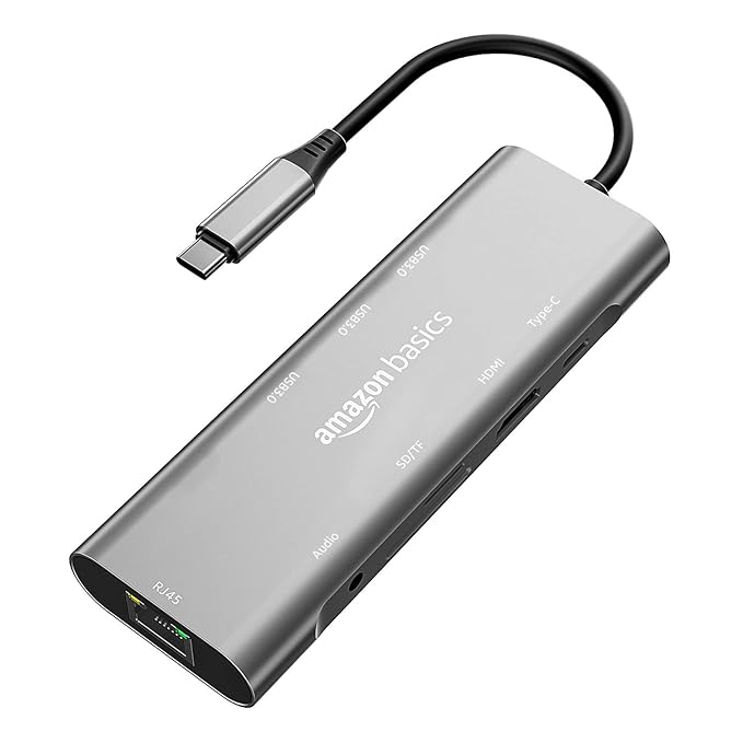 Amazon Basics USB-C Hub Dock 9 in 1