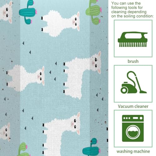 Alfombrillas de cocina absorbentes lavables con diseño llama 5