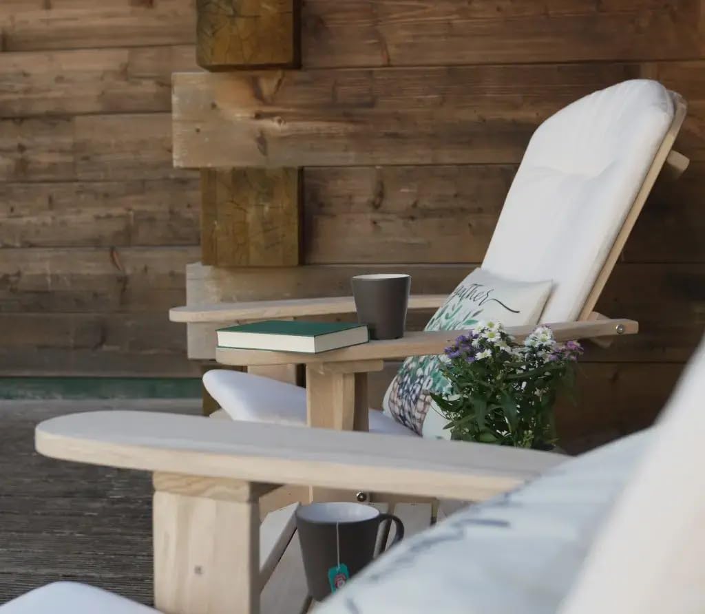 Original Dream-Chairs Seit 2007 Chaise Adirondack Chaise de Jardin Comfort en chêne en kit Chaise d'extérieur résistante aux intempéries pour la détente en extérieur Charge maximale 170 kg