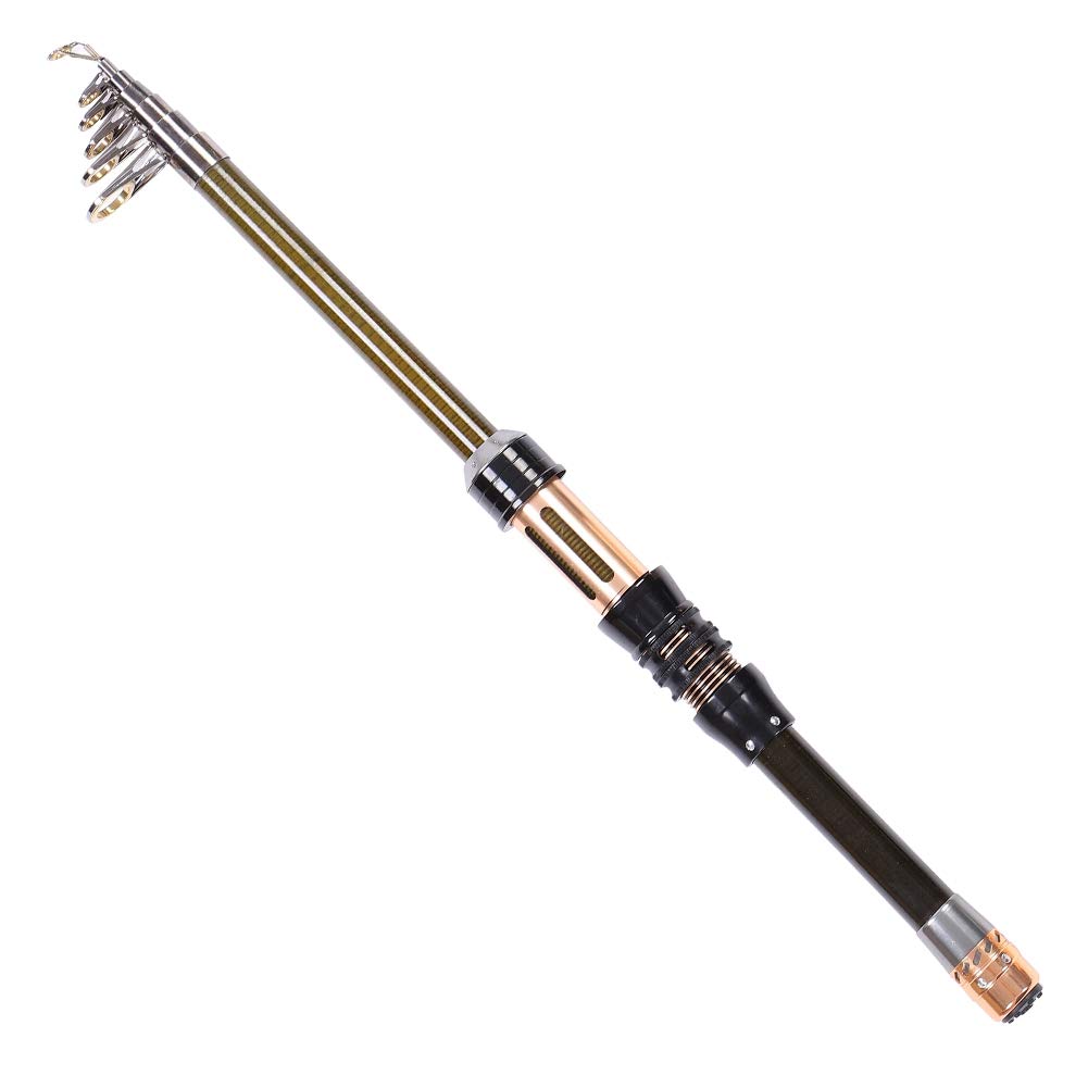 Dioche Wędka teleskopowa, Protable Carbon ultra krótka sekcja Mini Sea Fishing Pole
