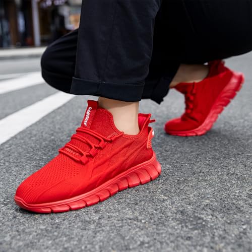 Image of Men Running Shoes Tennis Walking Gym Slip On Workout Athletic Fashion Sneakers Lightweight Breathable Sport Jogging Casual Shoe