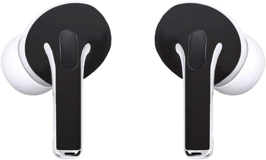 Skin for Apple Airpods Pro Earbuds Sticker Vinyl Wrap (3M Matte Black)