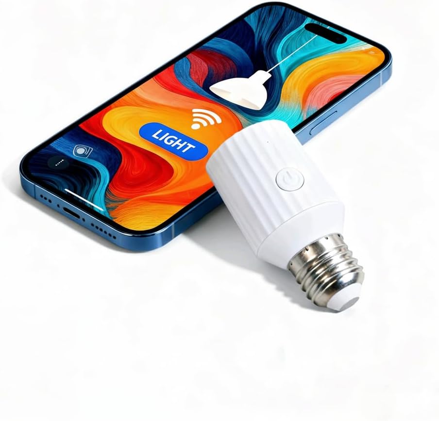 LoraTap Smart Wi-Fi Light Bulb Socket Adapter, Voice for Alexa/Google, Smart Life App Group & Timer, 60W Max, Incandescent Compatible, E26/E27 LoraTap Smart Wi-Fi Light Bulb Socket Adapter, Voice for Alexa/Google, Smart Life App Group & Timer, 60W Max, Incandescent Compatible, E26/E27