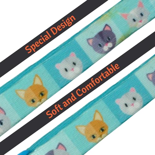 Image of Emily Pets Cat Collar with Bell, Solid & Safe Collars for Cats, Nylon, Mixed Colors, Pet Collar, Breakaway Cat Collar, Free Replacement (Coloy mey Vary, 1 Piece)