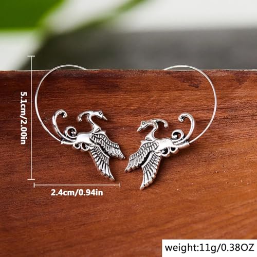 Vintage Bird Phoenix Earrings for Women Classic Luxury Summer Earrings for Women Statement Jewelry-N454