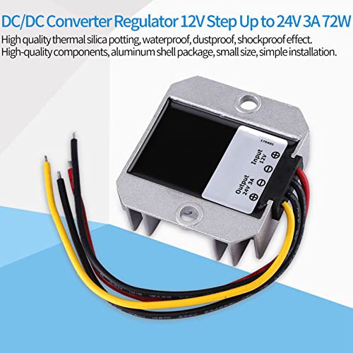 Konwerter DC-DC, Przetwornica DC-DC 12V do 24V 3A 72W moduł Podwyższający Napięcie Przetwornica Zasilania
