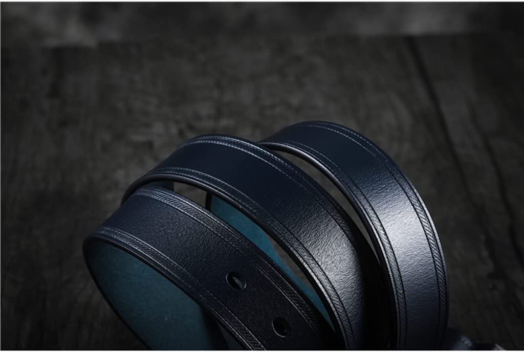 Ceinture à la mode Ceinture simple pour hommes 100% cuir ceintures classiques avec alliage boucle ardillon ceinture hommes jeans décontractés vêtements de travail ceinture 33mm largeur Confortable