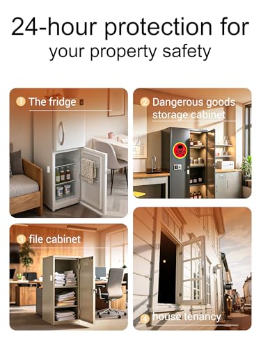 Image of Heiman WiFi Door Window Alarm Sensor, Smart Wireless Magnetic Contact Sensor with Real-Time App Alerts, Compatible with Alexa & Google Assistant, 2.4G WiFi Home Security,Window Door Alarms When Opened