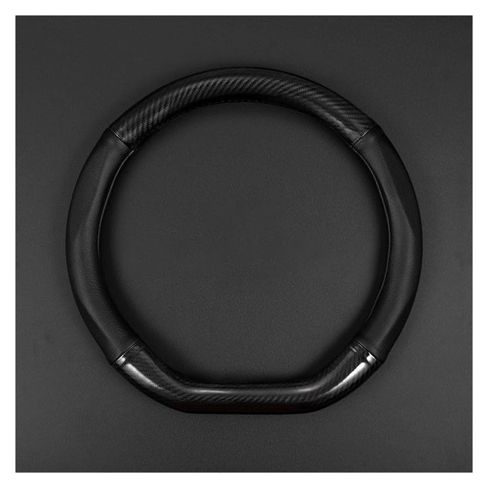 ZYIOPKG Car Steering Wheel Cover, for Opel Corsa GSi 16v, Non-slip and hard-wearing, all-season steering wheel cover.,D型-黑色