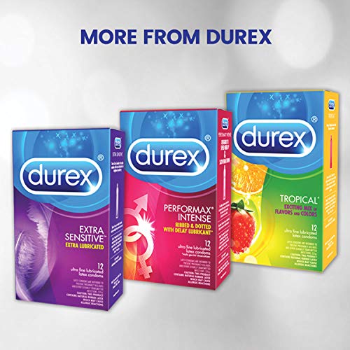 Durex Tropical Flavors Flavored Premium Condoms, 12 Count #TOP7