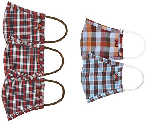 Rupa Unisexs Cotton Cloth Face Mask (RF10900FR_Assorted_Free Size)