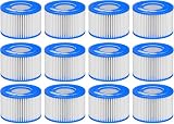 FOSUN Filter VI für Pool, 12 Stück Filterkartuschen VI für Bestway Miami, Monaco Lay-Z-Spa, Vegas, Palm Springs, Flowclear Pool Filter Ersetzt die Originalkartusche 58323