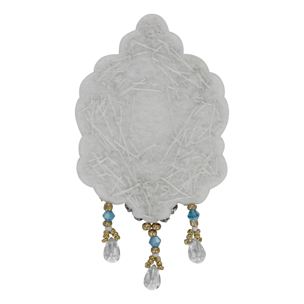 Toppa Ricamata Messicana - Forchetta Con Cuore Fiammeggiante E Scritta Lady Of Guadalup, Per Cucire