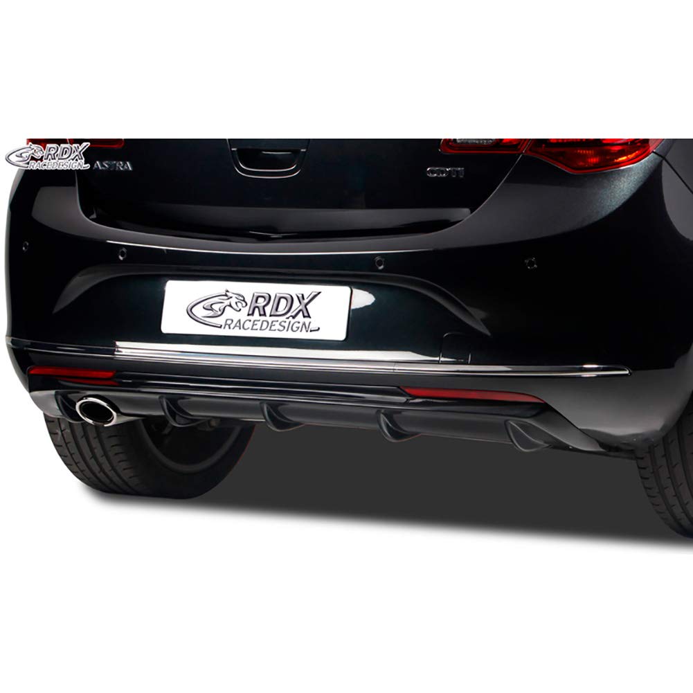 Jupe arrière 'Diffuseur' compatible avec Opel Astra J 5-portes 2009-2015 excl. Sportstourer (PUR), grise
