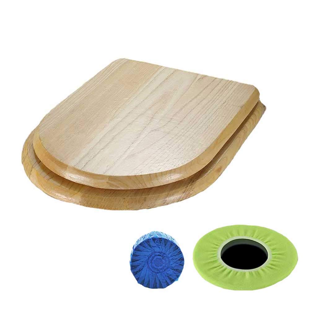 Madera Maciza Universal Asiento De Inodoro Bisagra De Metal Tapa del Inodoro Cierre Lento Y Suave Óxido Y Resistente Al Agua Antibacteriano Y Ecológico Fácil De Instalar,D
