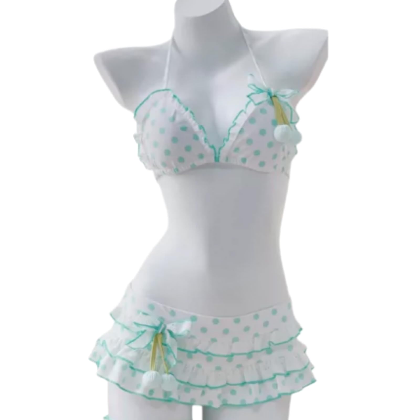 Bikini Donna Cute Cherry Stampa Bikini, Kawaii Polka DOT Costume da Bagno, Dolce Split Costumi Bagno per La Spiaggia & Resort, Perfetto L'Estate-Picture 3-s