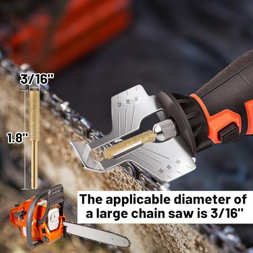 18pcs Titanium Plated Chainsaw Sharpener Bits