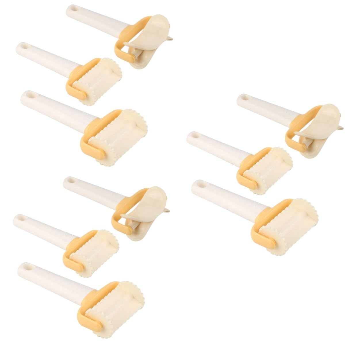 Alipis 3 Sets 3 Stück Kunststoff Teig Fondant Kuchen Schneidwerkzeug Crimp Werkzeug Keks Rollenschneider Quadratisches Werkzeug Ausstecher Roller Fondant Roller Kekse Kekse