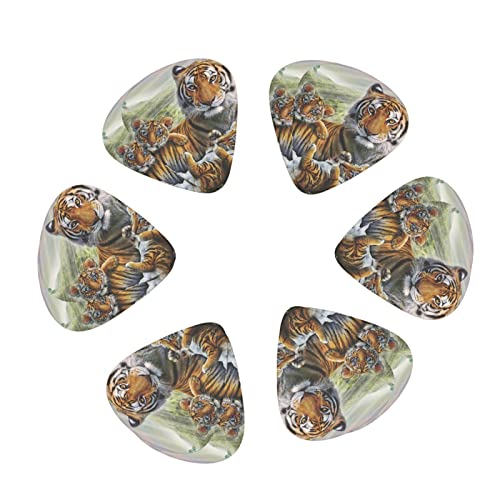 Tigers Médiators en celluloïd coloré pour guitare basse, amateurs de musique, guitares, électriques et acoustiques avec 0,46 mm, 0,71 mm, 0,96 mm - Les Beatles, Paul McCartney, John Lennon, RIngo Starr, George Harrison Tigers Médiators en celluloïd coloré pour guitare basse, amateurs de musique, guitares, électriques et acoustiques avec 0,46 mm, 0,71 mm, 0,96 mm – Image 3