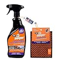 Q-Swiper 2-Minute Miracle Grill & Grate Cleaner | Fast-Acting and Non-Toxic | Cleans and degreases BBQ and Oven cooking grates, racks and walls | Use on Exterior too | Includes Scrub Clean Cloth