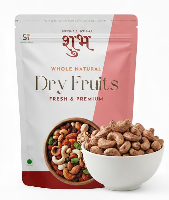 SHUBH Premium Goa Skin Cashews | Borma Cashews | Unpeeled Goa Skin Kaju | Crunchy, Sweet & Nutty Taste | Fresh Whole Kaju with Skin | Ideal for Roasting & Cooking (1000 Gram)-image-31