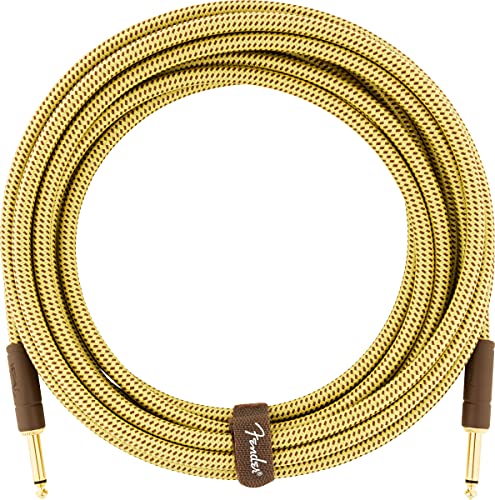 Fender 10-Foot Deluxe Instrument Cable, Straight-Straight, Tweed - 1 Pack #TOP18
