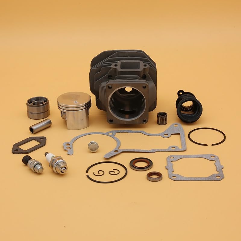 Części do kosiarki 50mm kolektor tłokowy cylindra uszczelka olejowa zestaw świec zapłonowych do Stihl 044 MS440 części zamienne piły łańcuchowej ogrodowej