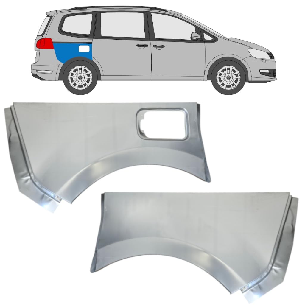 Reparaturblech Kotflügel hinten für Volkswagen Sharan 2010-2022 / Links+Rechts