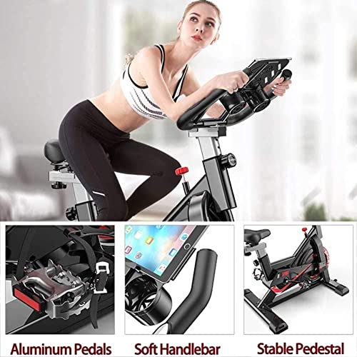 Image of Magnetic Bike Stationary Exercise Bikes with Quiet Belt Drive for Home Studio Health Fitness Machine Training