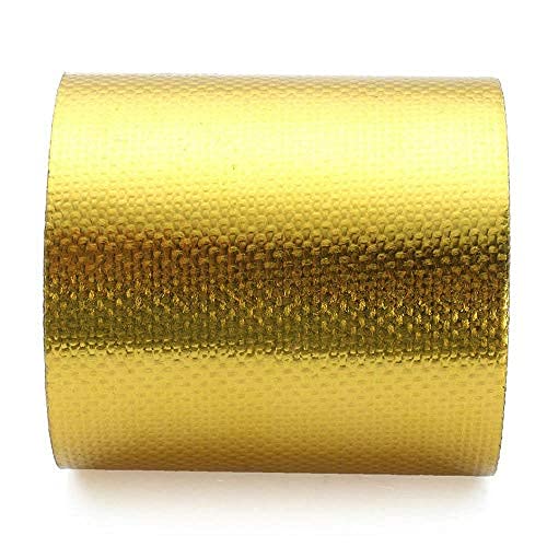 Image of MASO Gold Foil Duct Tape 10MX5CM High Temperature Heat Shield Tape Duct Protective Tapes for Car Oil Pipe Steam Pipe Building Pipe