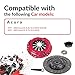 Clutch Kit Compatible With Civic Delsol Acura El Base Dx Ex Lx Hx Reverb 1992-2005 1.5L 1.6L 1.7L L4 Gas Sohc Naturally Aspirated (Stage 1; D15B7, D15B8, D15Z1, D16Y7, D16Y8, D16Z6; 08-022R)