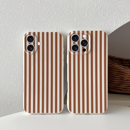 Coque iPhone 16 souple antichoc fine esthétique marron - 7