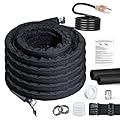 HEATIT Heated Water Hose for RV Drinking Water Hose Freeze Protection with Thermostat -20 ? Constant Wattage Electrical Garden Water pipe for Campers, Livestock, Agriculture 120V, 25FT