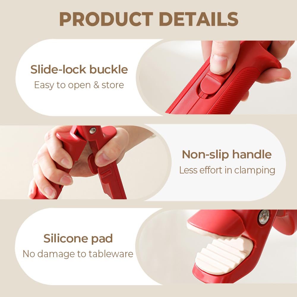 Pinza Anti Scottatura Silicone Multi-Uso Ciotola Piatto Pentola Calda