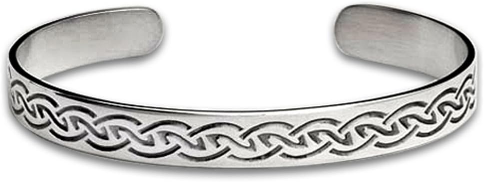 Sterling Silver Celtic Protective Knot 1 Bracelet. Made in USA.