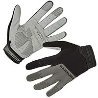 Endura Hummvee Plus Cycling Gloves II | Gel Padding | Knuckle Protection Gloves, Black, L