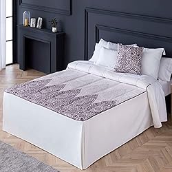 Ikea Edredones Con Volantes Lanovenanube Colcha edredón BAZA - Cama 150 cm - Color Lila