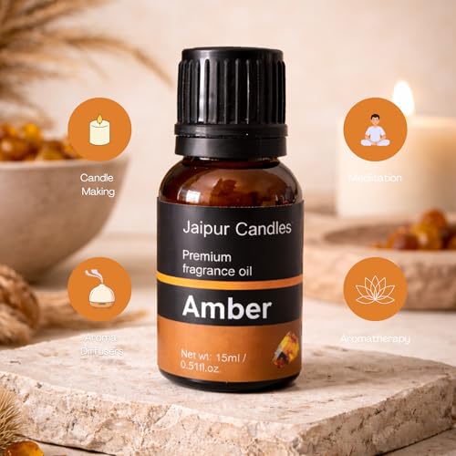Image of Fragrance Oil | 15 ml | Aroma Oil for Home Fragrance | Best for Aromatherapy | Use in Diffusers, Candles, Air Fresheners (15ML, Amber)