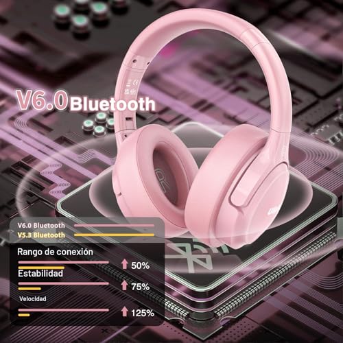 Auriculares inalámbricos cómodos Uliptz para evitar cortes de audio en PC 4