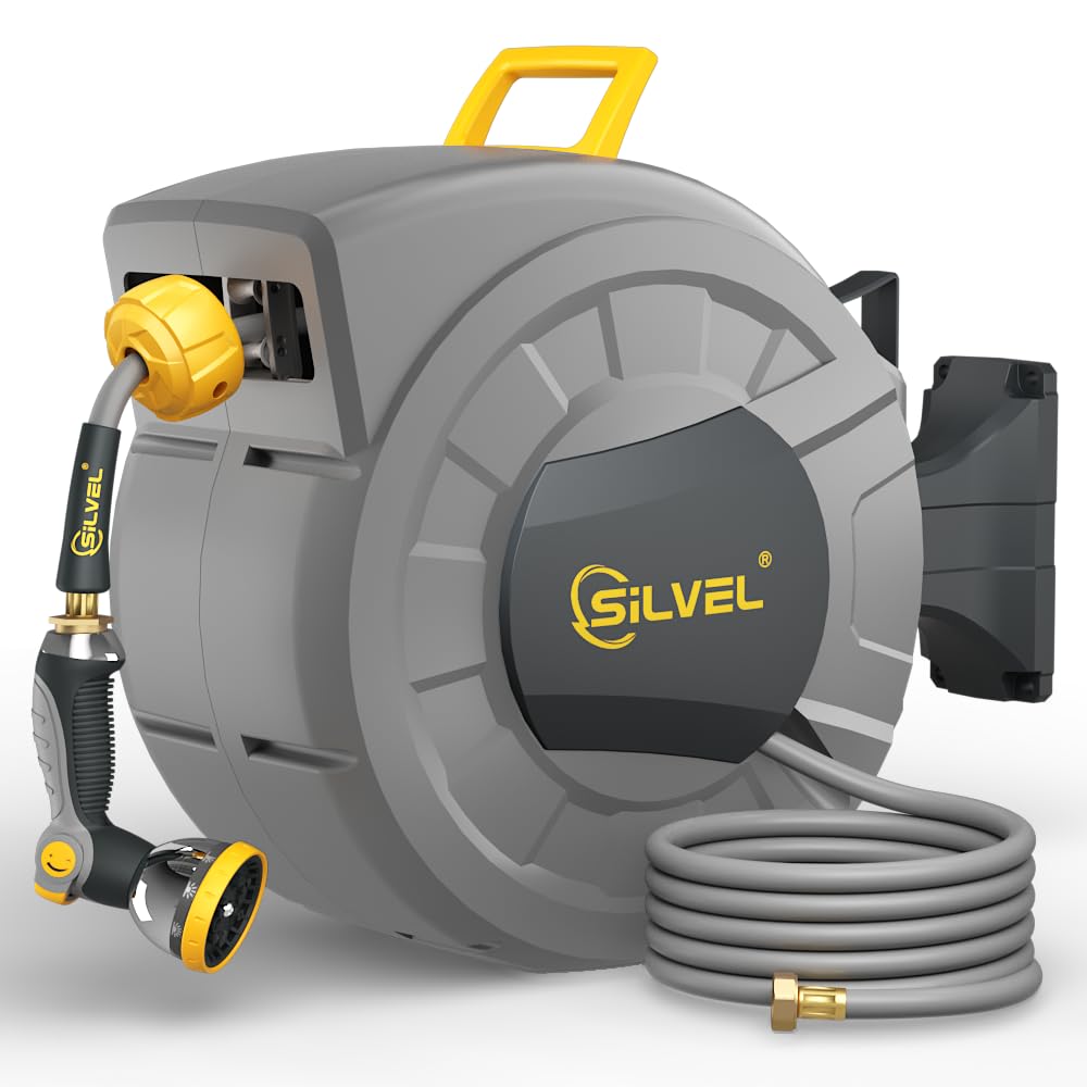 SILVEL Retractable Garden Hose Reel