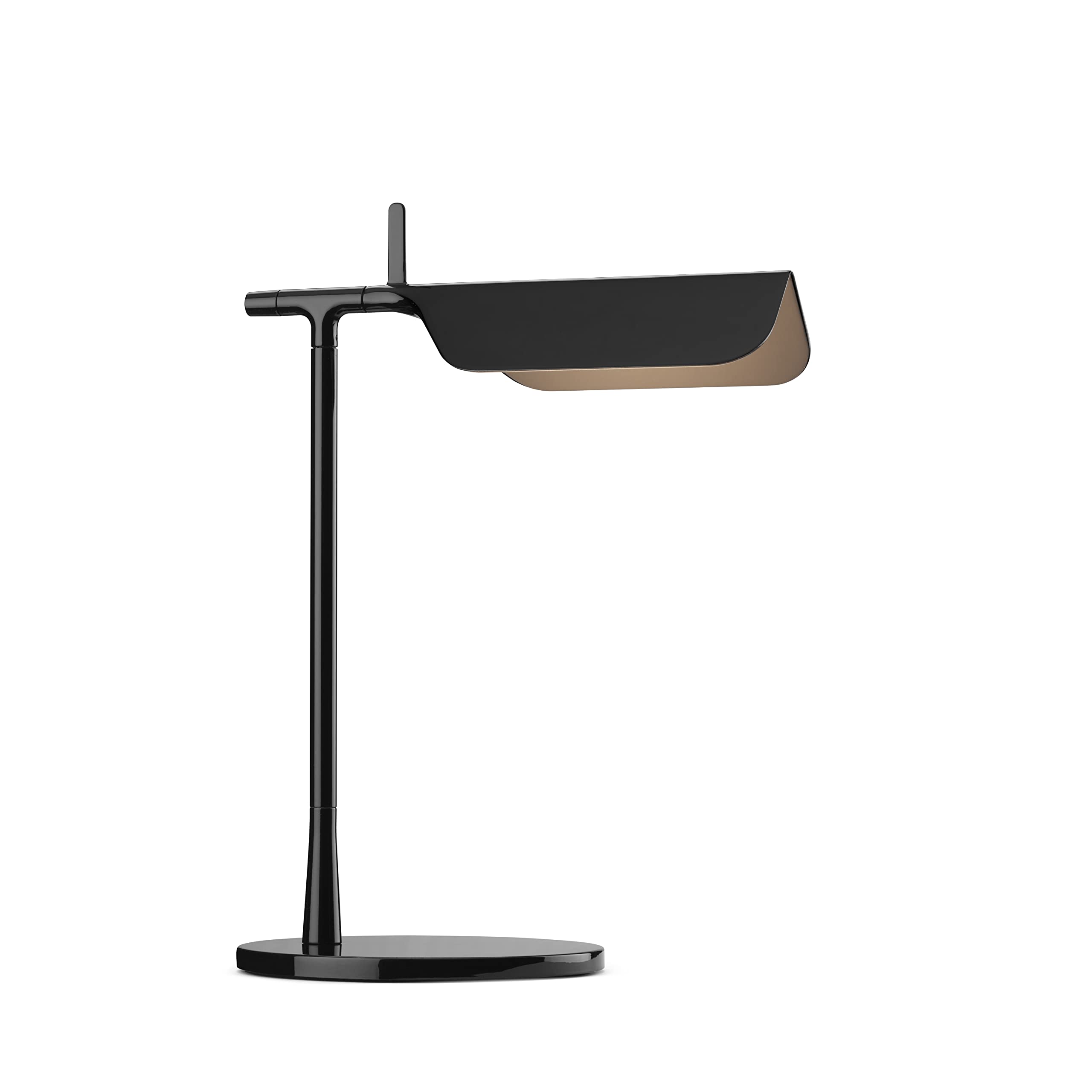 FLOS Tab Table Lampada da Tavolo, Lampada di Design da E. Barber e J. Osgerby, Lampada Led per Interni con Testa Orientabile, 100-240/24V, 9 W, 175 x 273 x 327 mm, Colore Nero