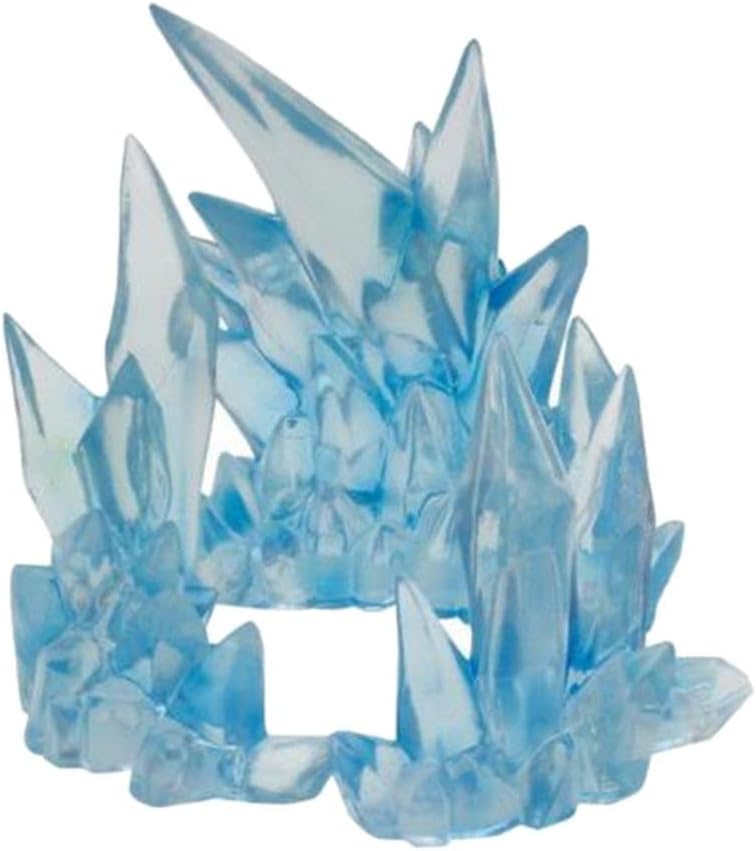 DIY Ice Effect Action Figure Display Stand for Saint Seiya Figma Fans - Home Table Ornament for Anime Lovers - Plastic Stand Holder for Z S.H.Figuarts Tamashii, Blue
