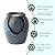 Glitzhome Tabletop Ceramic Jar Water Fountain with LED Light, Turquoise Leaf Textured Clay Pot Desktop Water Fountain, Decorative Zen Meditation Mini Waterfall for Home Office, 9.25”H