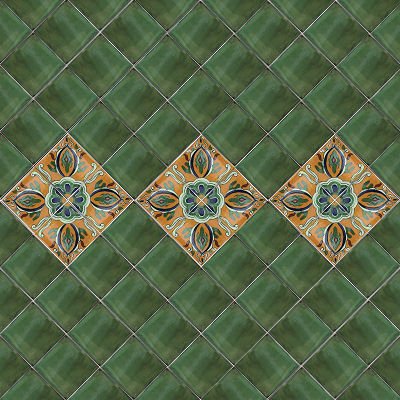 6x6 Sailing. Day-of-The-Dead Clay Tile