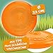 rootsnoot Frisbee FÜR Hunde | weich und super stabil | schwimmfähig | besonders Zahn - schonend | SCHADSTOFF FREI (NEON - Orange)