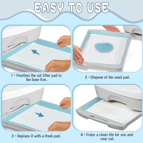 DANHMAO Tapete Higiênico Para Gatos Breeze Systems, 100 Unidades, Superabsorvente, À Prova De Vazame